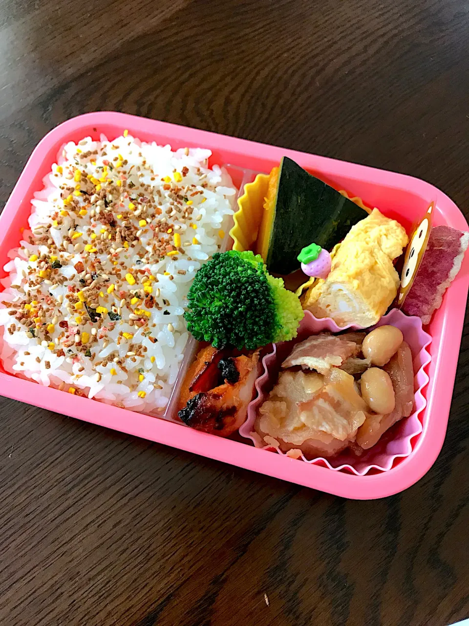 じゃがいもと大豆の煮物とタンドリーチキン弁当|kiicoさん