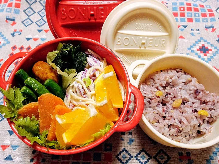 Snapdishの料理写真:ご飯少なめ野菜多め
旦那への夜勤弁当|🌻ako ·͜·♡peco🌻さん