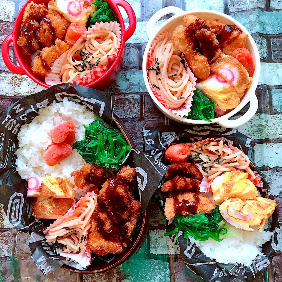 全員弁当〜😜|Rie Naganoさん