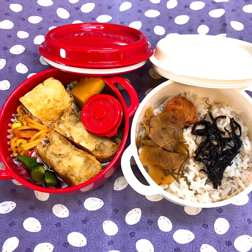 作り置きのコロッケで時短弁当🍱❣️|naoさん