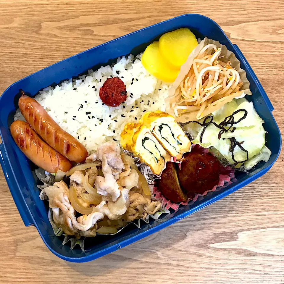 Snapdishの料理写真:彩り悪いけどまあまあ美味しい旦那弁当🍱|ちぃさん