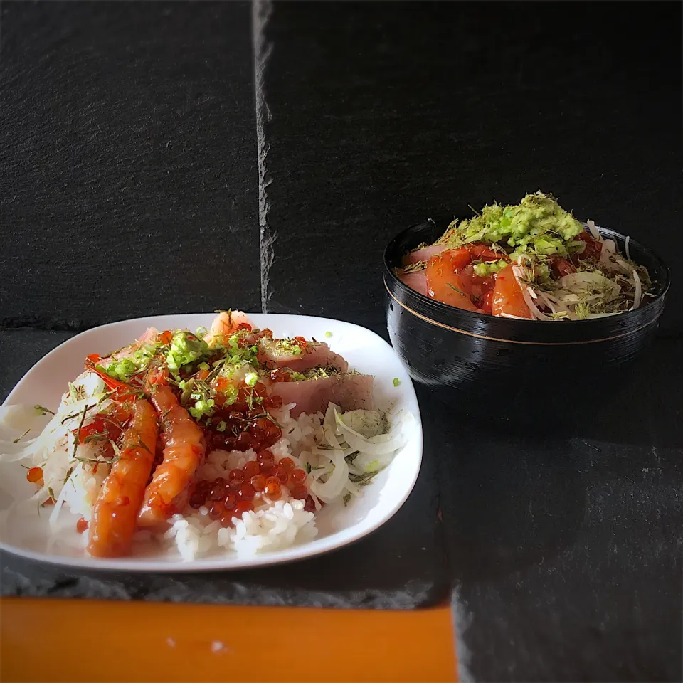 佐野未起さんの料理 リードを使い「塩まぐろ」🐟 クリ芋ご飯🌰 #塩まぐろ|佐野未起さん