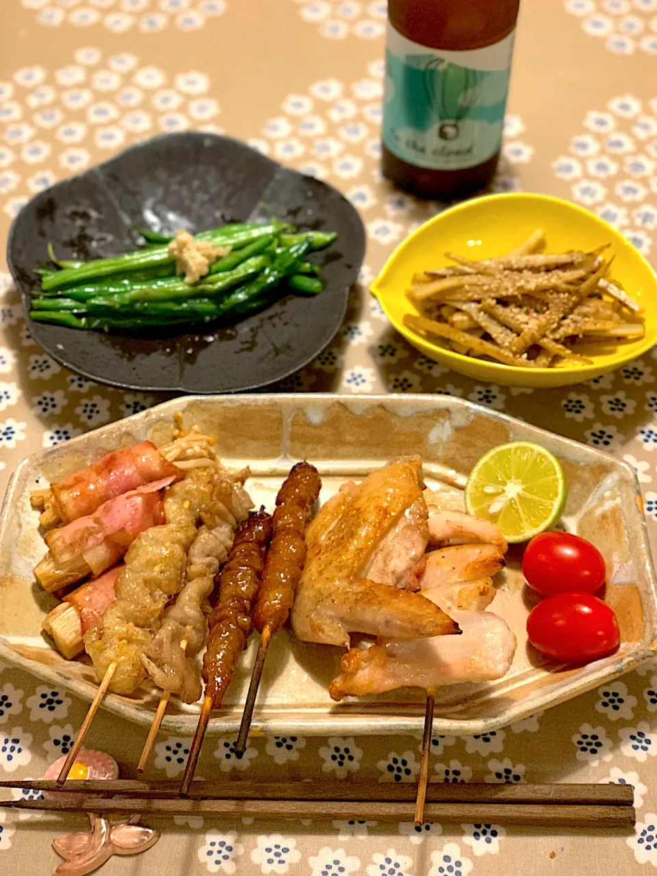 キリン国産ホップのビールとお家焼き鳥|えのさん