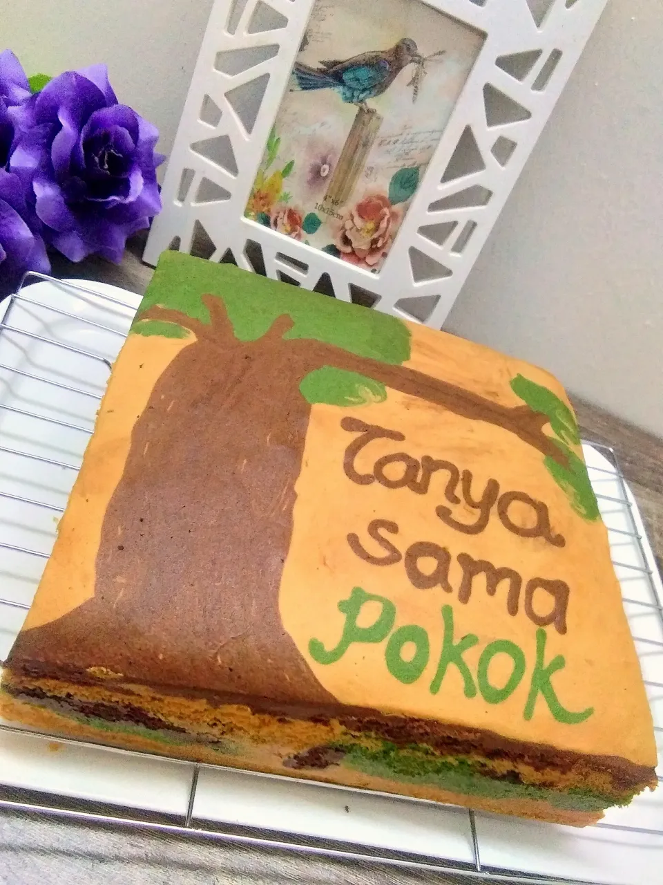 Soft marble cake
#pandan #chocolate #vanilla|Eekin Mutalibさん