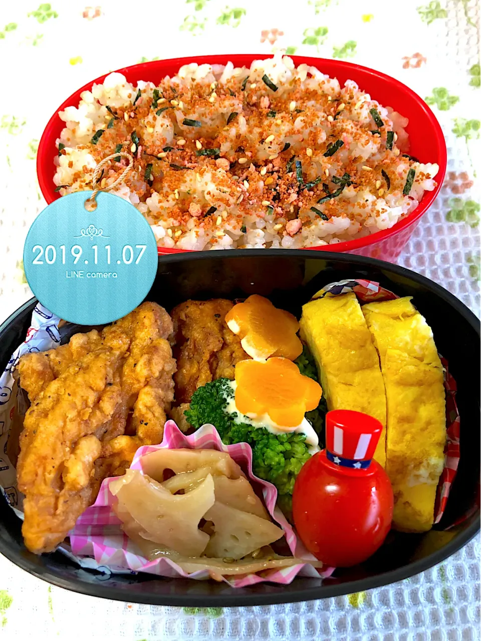 チキチキボーンなJKお弁当😊|harutomomamaさん