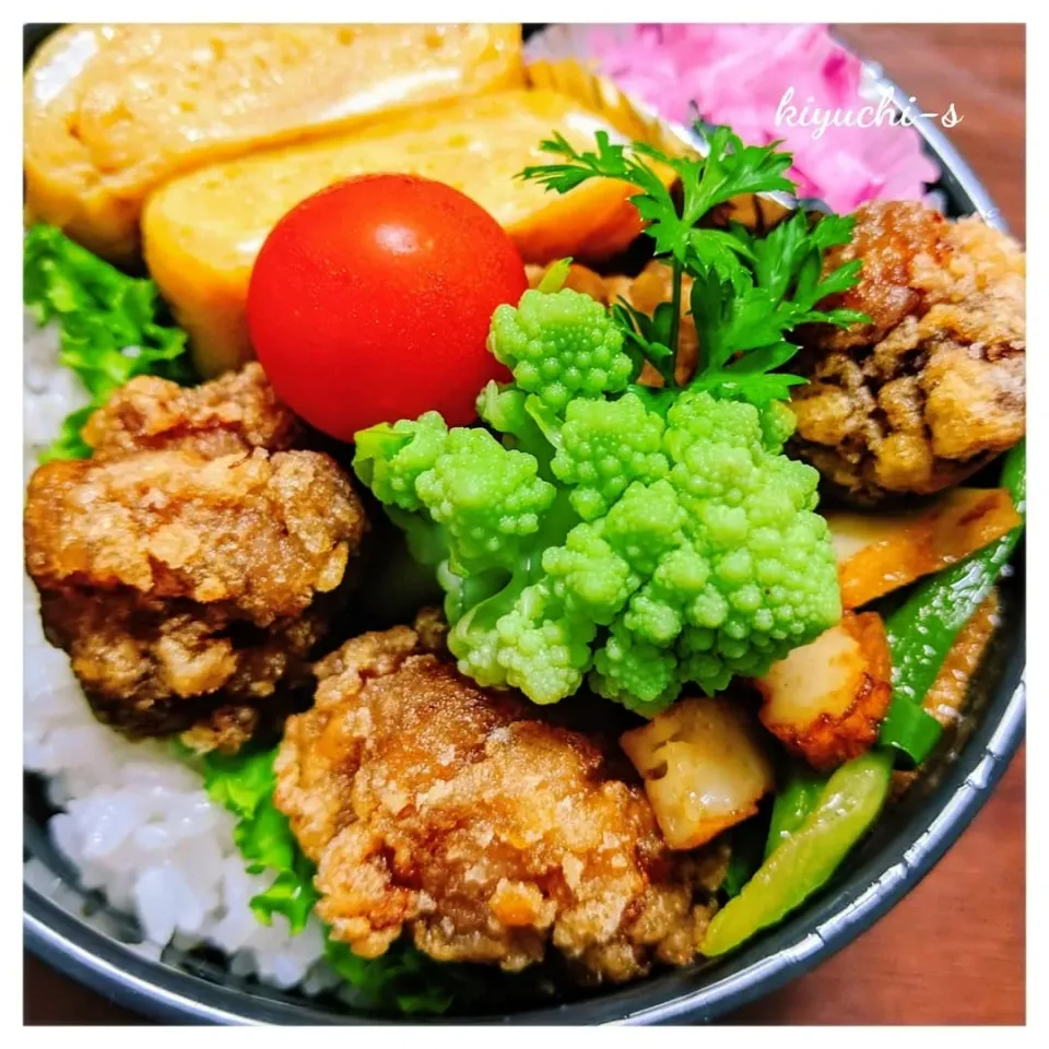 Snapdishの料理写真:豚唐ボール弁当|kiyuchi-sさん