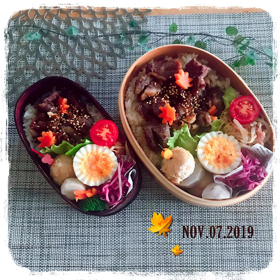 11/7 ☺︎☺︎ 中落ちカルビ丼弁当✩.*˚|jon2さん