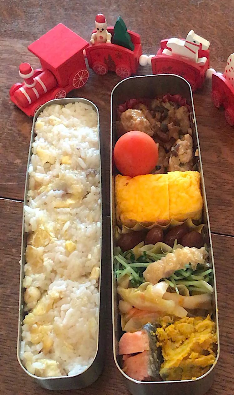 Snapdishの料理写真:ランチ #栗ご飯  #お弁当記録  #サーモス  #お弁当|小松菜さん