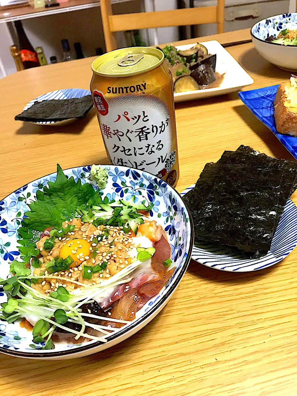 Snapdishの料理写真:海鮮ばくだん|共働き営業ウーマンの酒飲みご飯さん