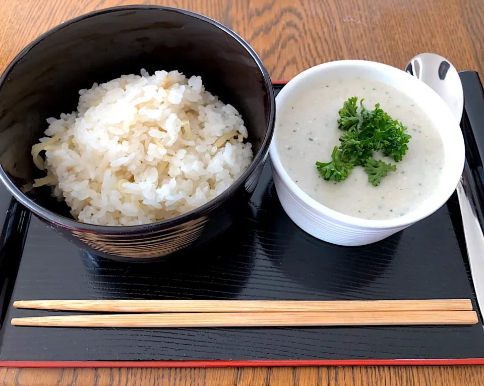 新生姜炊き込みご飯&美腸里芋ポタージュ|なお。さん