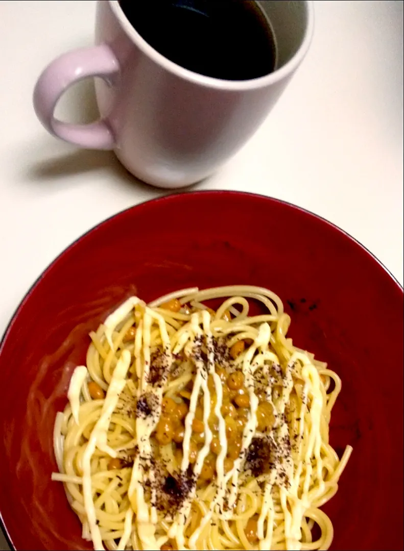 🎀🌸💗しそ納豆マヨパスタ🍝☘️🐾|内藤ひろみさん