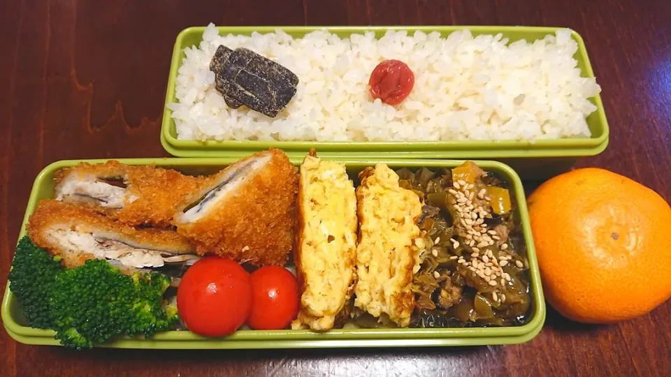 ぶり紫蘇巻きフライ弁当|りょーさん