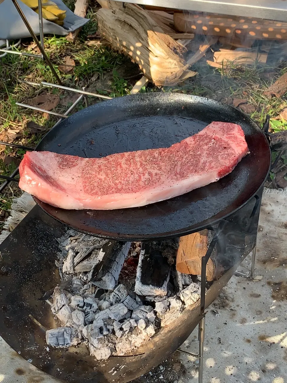 Snapdishの料理写真:デイキャンで☆ステーキ|MEGUMIさん