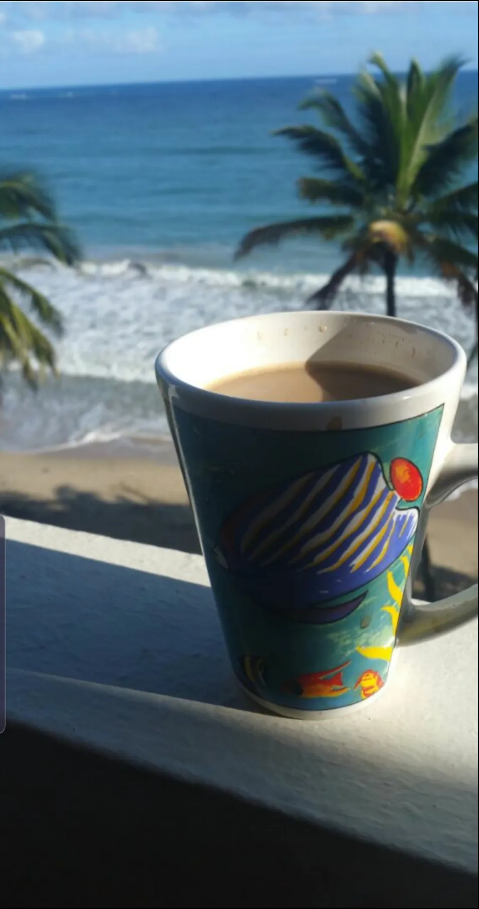 Coffee by the sea✌🏝🇵🇷🇵🇷|Frank Ortizさん