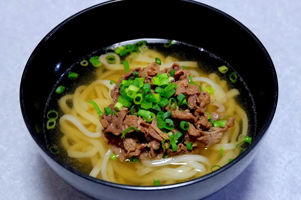 山口県周南市で行列ができるうどん店「くうかい」の自宅で楽しめるお土産用生麺で作ったうどん|Orie Uekiさん