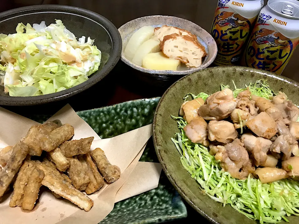 2019.11.7 鶏肉のコチュジャン炒め🍻🍻🍻|ゆみずさん