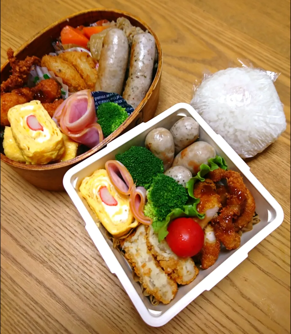 Snapdishの料理写真: 『実習最終日 自家製ハーブソーセージのお弁当 』|seri-chanさん