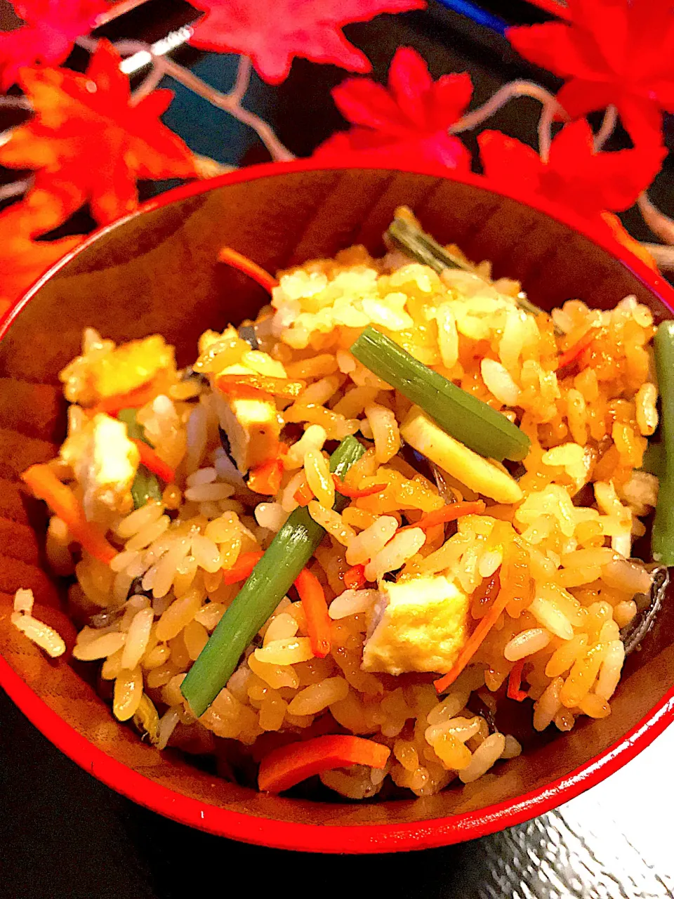 秋だけれど、山菜おこわ🍁🍄🍂|🌺🌺Foodie🌺🌺さん