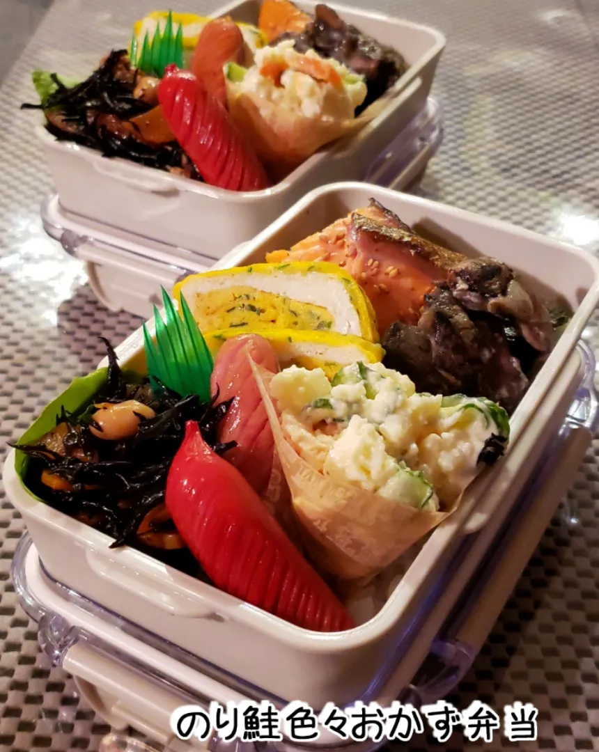 わが家の働く男弁当
のり鮭色々おかず弁当|kimikimi❤kitchenさん