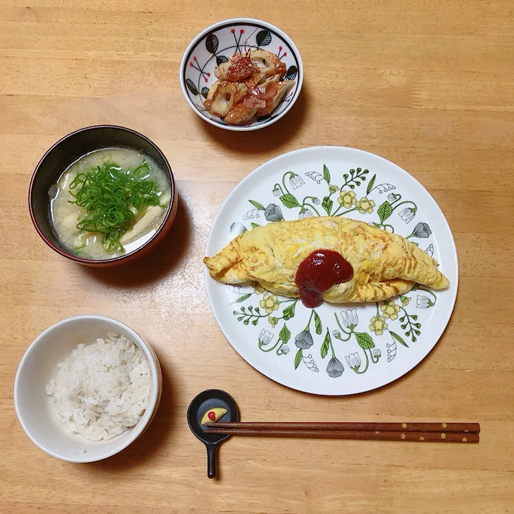 オムレツ🍳ちくわの磯部焼き|ちゃみこさん