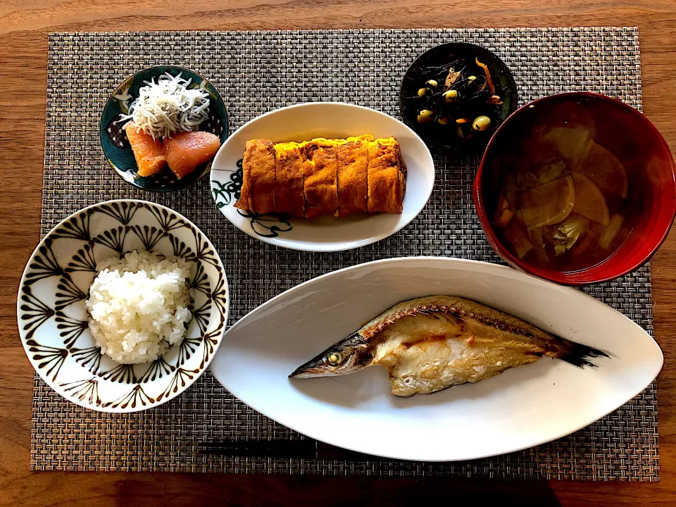 土曜日の朝ごはん定食🍚|saoricocoさん