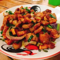 Snapdishの料理写真:Stir-fry crispy pork with chilli😘|eing15さん