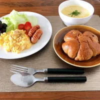 Snapdishの料理写真:今朝の朝ご飯|おーぶさん