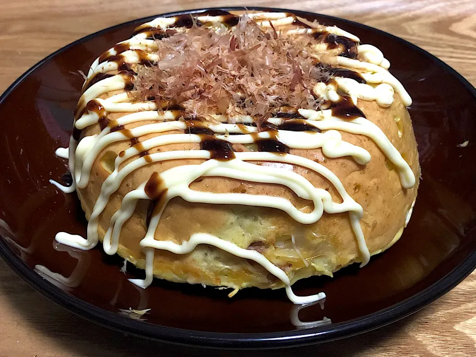 今日の夕食 ☆炊飯器で簡単お好み焼き|まぁたんさん