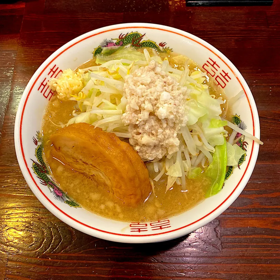 Snapdishの料理写真:豚そば🍜(麺100g、脂増し、ニンニク)|ひかる♂さん