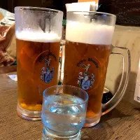 Snapdishの料理写真:びっくりドンキーの生ビール|ととろさん