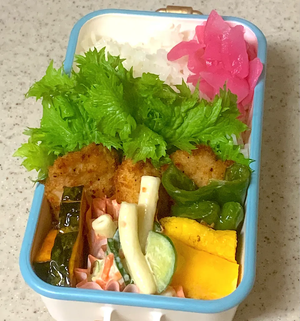 Snapdishの料理写真:鶏ムネ肉のマヨカツ弁当|besさん