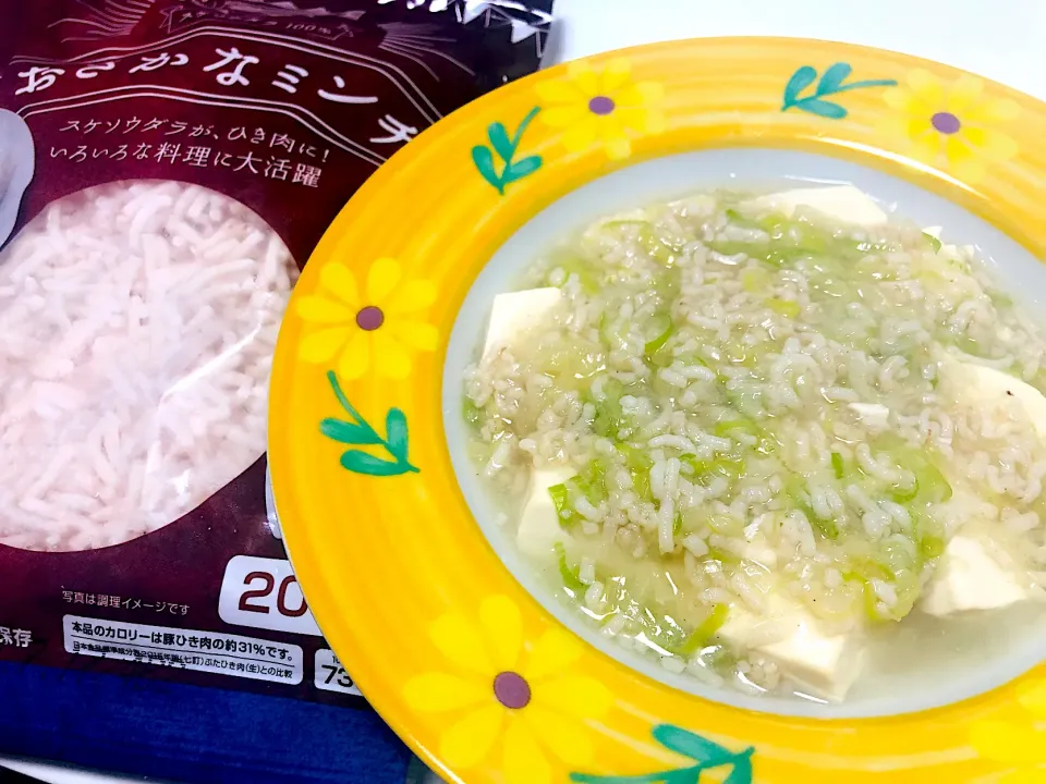 おさかなミンチで餡かけ豆腐＼(^o^)／|妖怪こけしさん