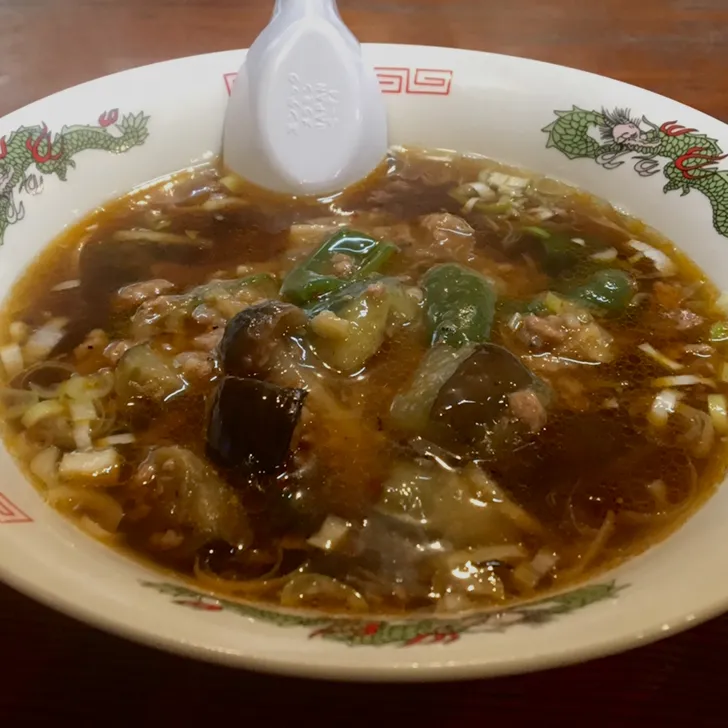 断酒213日目晩ごはん⭐️⭐️⭐️                                         麻婆茄子麺🍆🍆( '-' 🍆  )ﾅｽﾁｮｯﾌﾟ|ぽんたさん