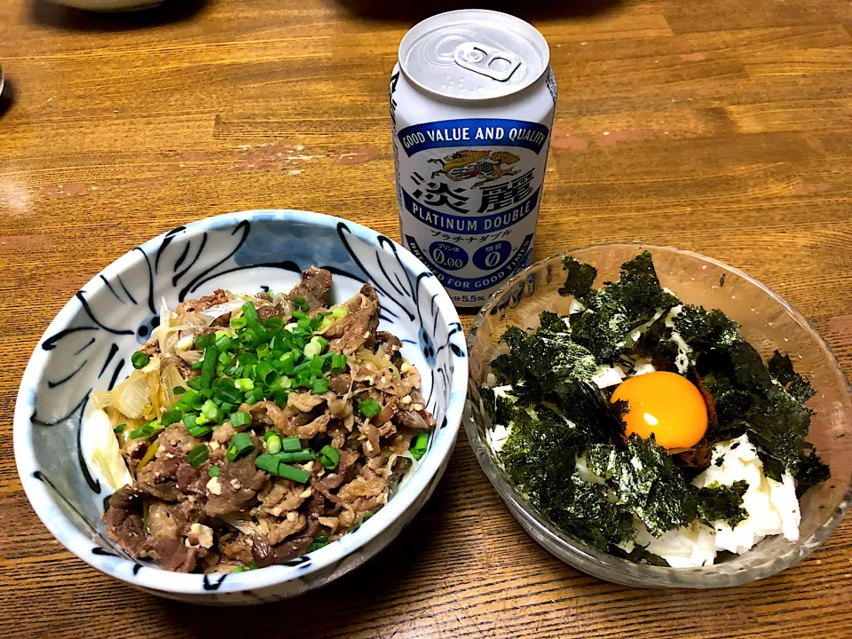 肉豆腐·山芋千切りと キリン淡麗🍺|ブンタさん