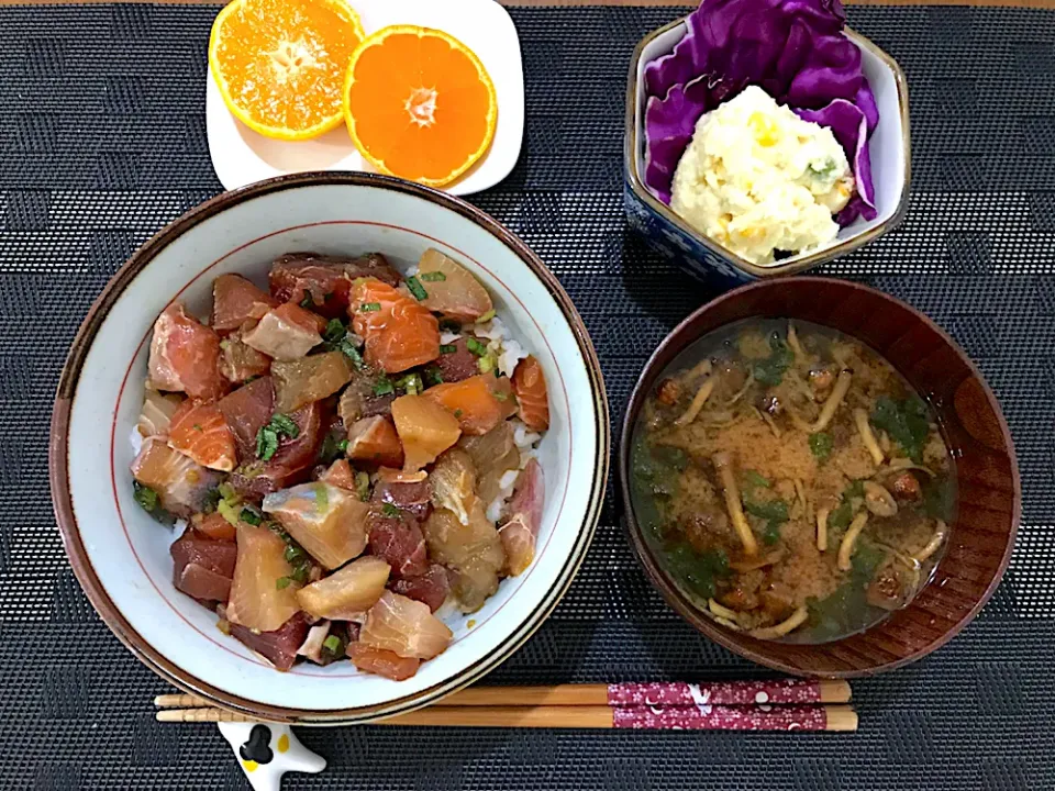 りゅうきゅう丼定食|ゆうかさんさん