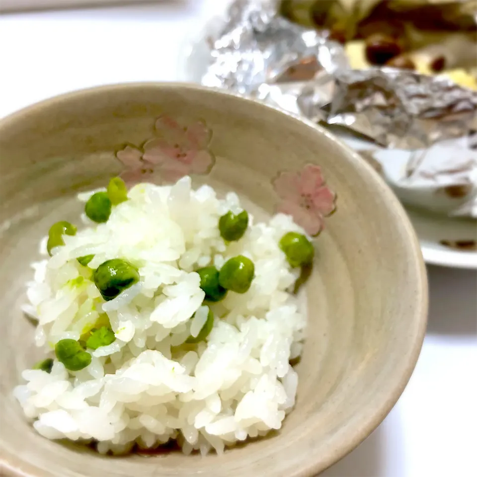 グリーンピースの炊き込み御飯|りさこさん