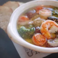 海老のアヒージョ