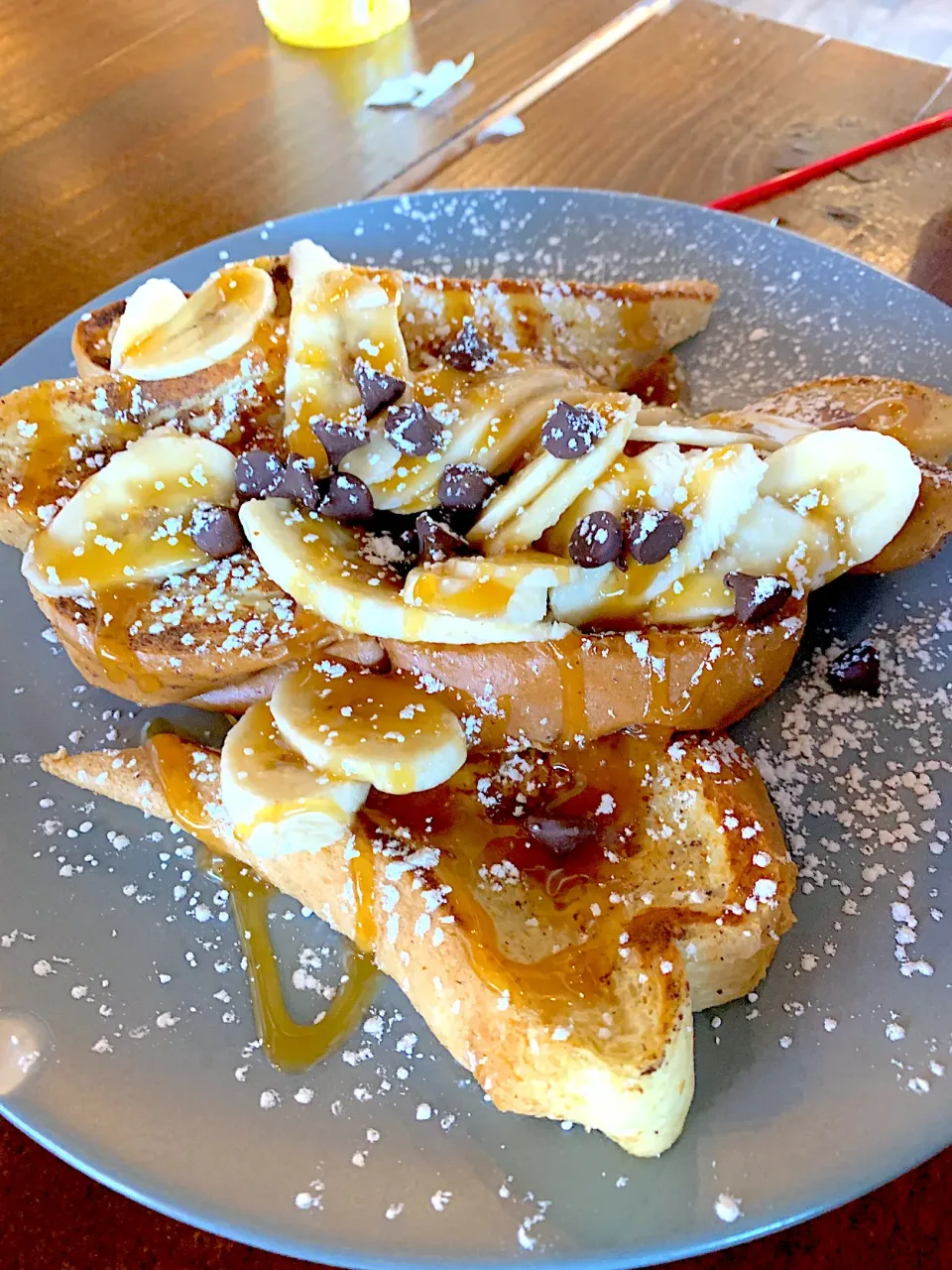 Chocolate chip banana french toast|🌺IAnneさん