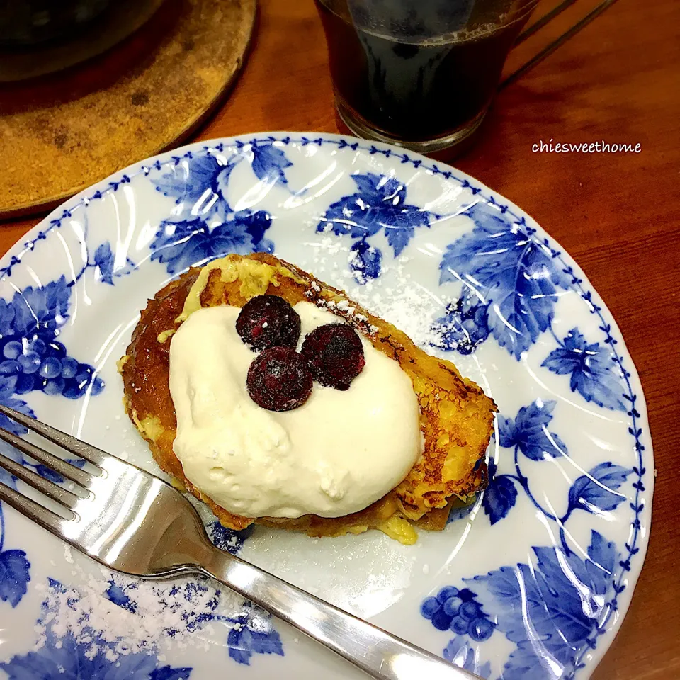 Snapdishの料理写真:フレンチトーストモーニング|chieko ♪さん