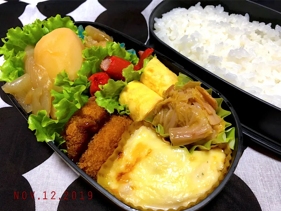 じゃがいも炊いたん🥔マカロニグラタン🧀BENTO🍱|BOSS.あーちゃんさん