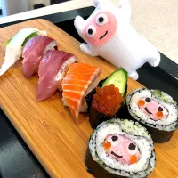 【SUSHI】ニックの太巻き祭り寿司‼️似てるかなー😆YouTube ギョニソのニックTV