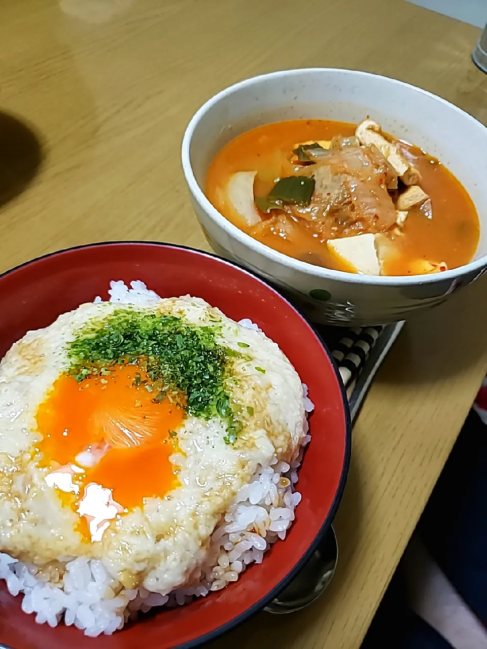 とろろご飯とチゲスープ|友美さん