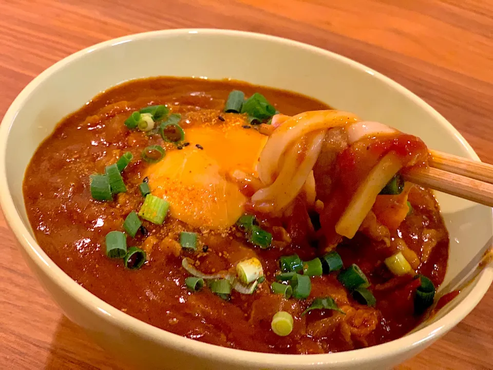 カレー2日目はカレーうどん|ふくすけ食堂さん