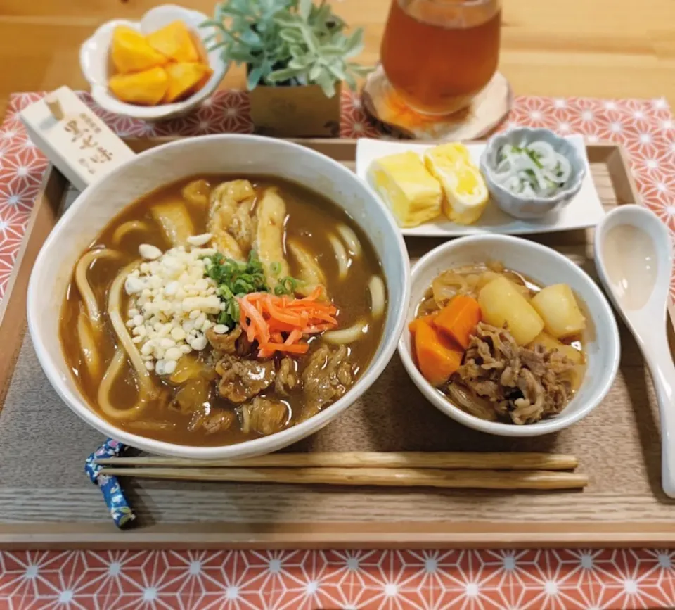 特製カレーうどんの晩ご飯|mikiteeee52さん