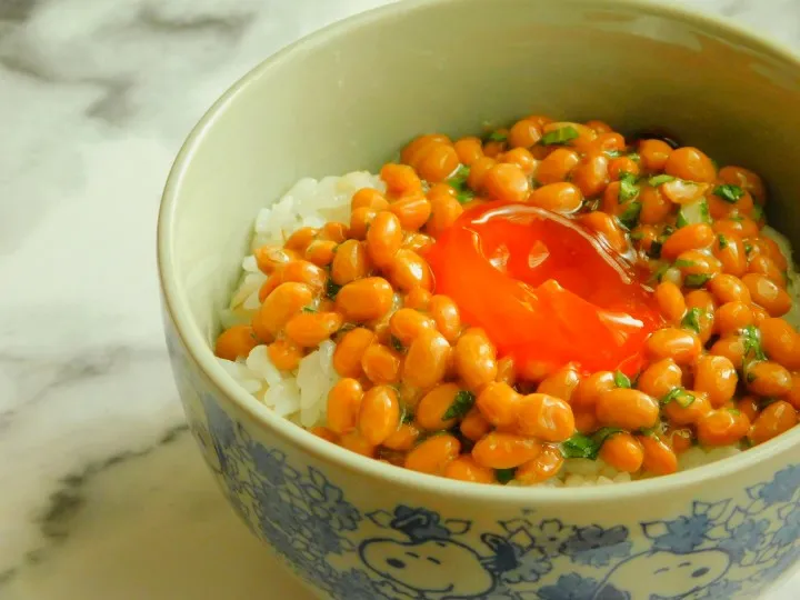 醤油漬け納豆ご飯|🍊ゆずたん・×・🍊さん