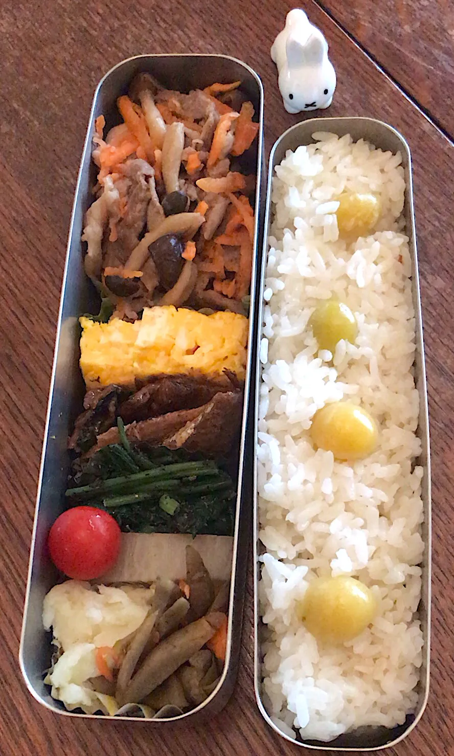 ランチ #お弁当記録  #サーモス   #お弁当  #銀杏ごはん|小松菜さん