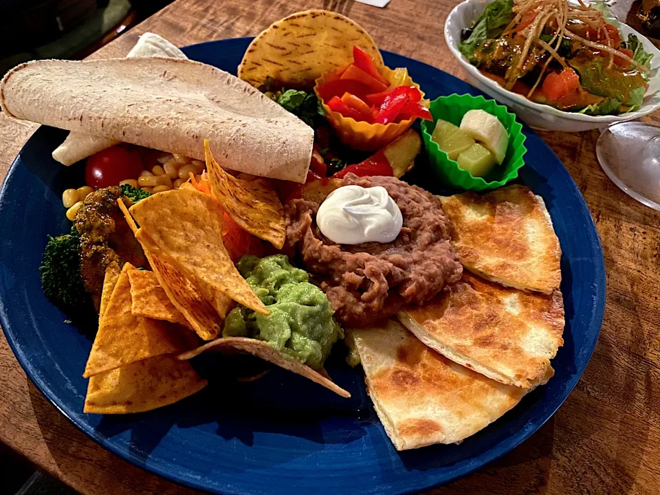 Snapdishの料理写真:メキシカン🍅ベジタリアン🥬プレート🌮|にゃあ（芸名）さん