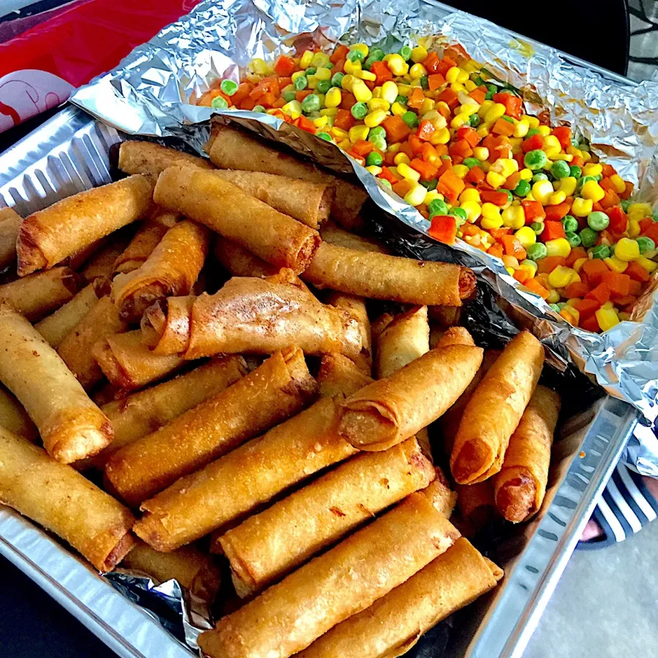 mixed veg w/ lumpia|อแมนด้า ซานさん