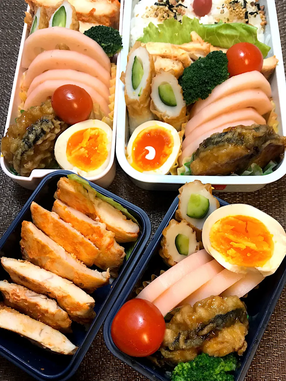 11/13🍱3人分　🍁ささみのタンドリーチキン弁当|🌹ゆぅ🌹さん