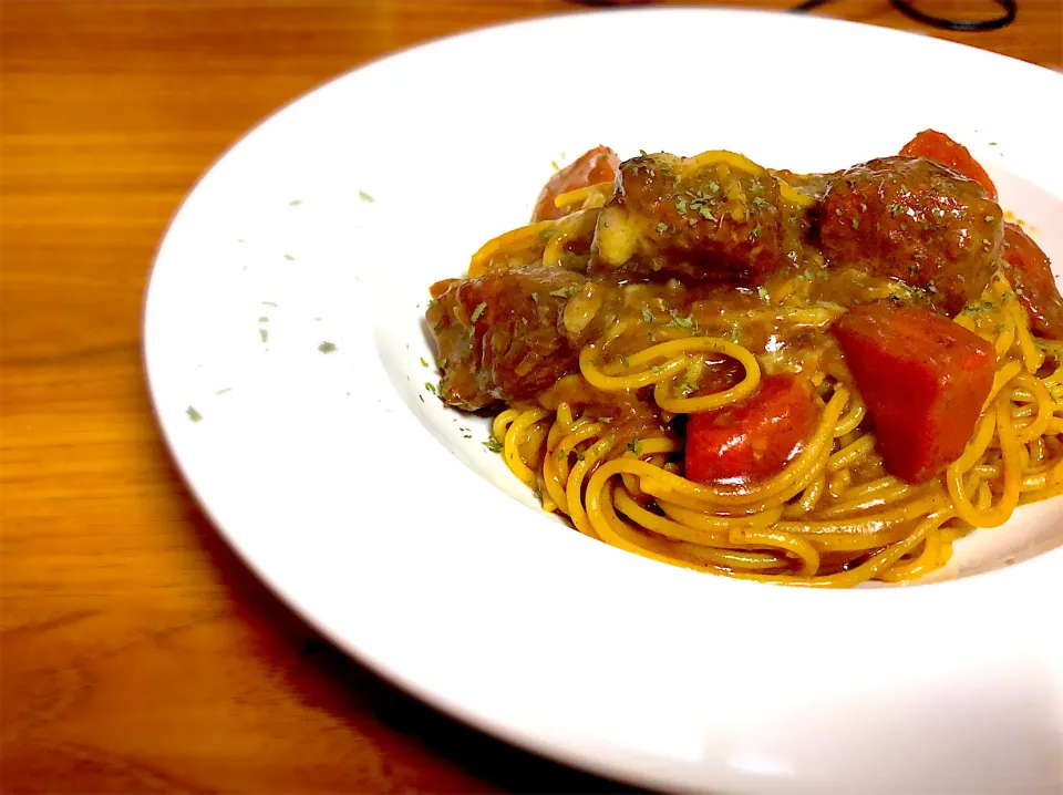 チーズカレーパスタ|あすこのさん